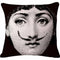 Decorative Polished Pillow Box Cute Cartoon Fornasetti Face Cushion Pad Cover Sofa Home Decoration