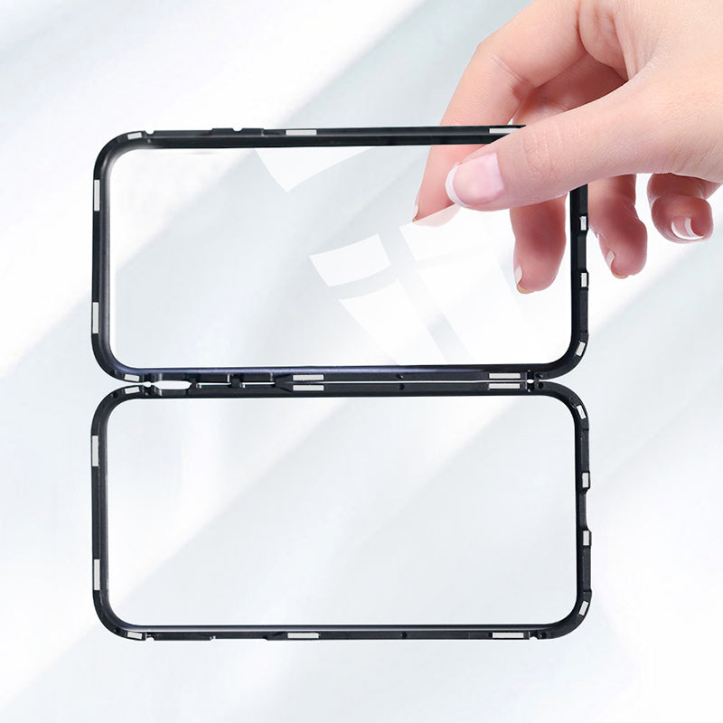 Xiaomi Redmi Note 8 Case Bakeey Magnetic Adsorption Metal Tempered Glass Flip Protective Case for Xiaomi Redmi Note 8