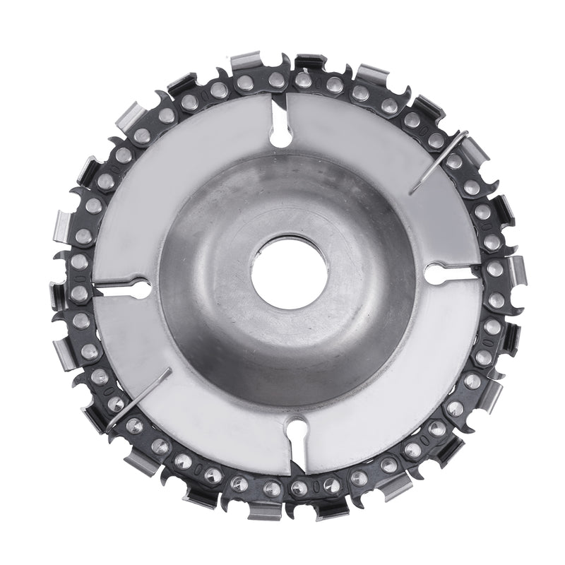 4 Inch Grinder Disc with Chain 22 Tooth Fine Cut Chain Wood Carving Disc