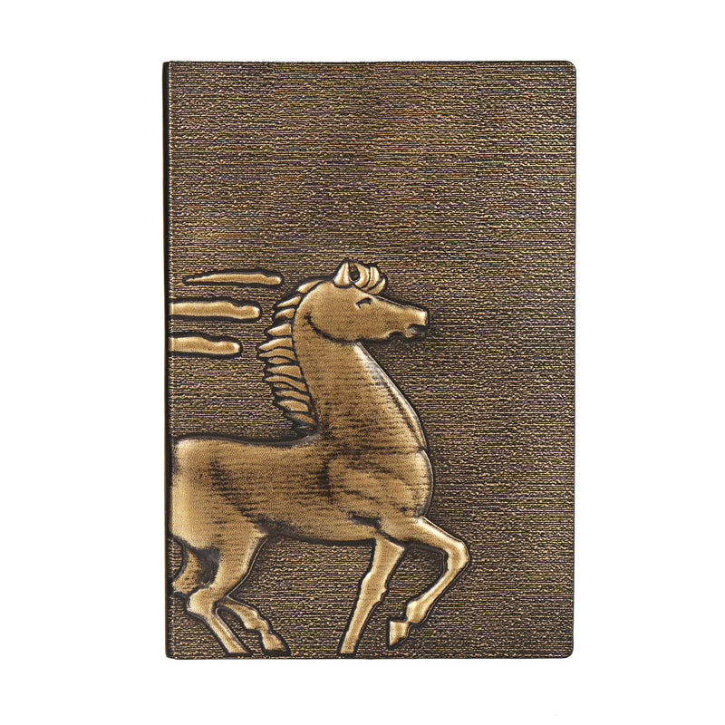 1 Piece European Retro 3D Embossed PU Notebook A5 Bronze Color Notepad Vintage Journal Diary Stationery Supplies