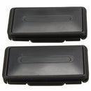 2Pcs Car Auto Seat Belt Clips Adjustable Comfort Safety Locking Stopper Extender Sliver Black