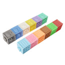 6/12 PCS Baby Grasp Rubber Squeeze Toy Developmental Model Building Learning Toys With Box Packing