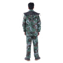 Camouflage Adult Raincoat Suit Poncho Motorcycle Hiking Rainwear Outdoor Tops+Pants