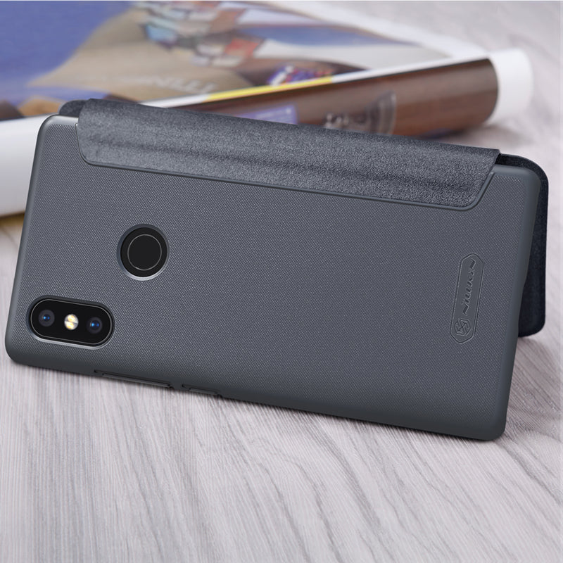 NILLKIN Ultra Thin Smart Sleep Shockproof Flip PC Leather Protective Case For Xiaomi Mi8 SE