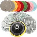 10pcs 4 Inch 50 to 6000 Grit Diamond Polishing Pads for Granite Marble Polish