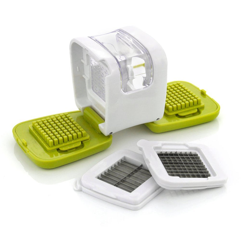 KCASA KC-GS067 Stainless Steel Blade Garlic Press Presser Crusher Onion Chopper Mincer Slicer Grater