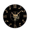 Emoyo ECY003 Musical Note Wall Clock Black CD Album 3D Wall Clock For Home Office Decorations