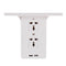 Socket S helf 8 Port Surge Protector Holder Tray Removable Wall Outlet 6 Electrical Outlet Extenders 2 USB Charging Ports Wall Plug Socket Power Strip
