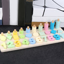 Preschool Learning for Montessori Math Toys Counting Board Digital Shape Pairing