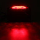 Motorcycle License Plate with LED Tail Light Horizontal SidE Mount Bracket