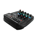 TU04 Mini 4 Channel Audio Mixer with Sound Card Mixing Console Support bluetooth USB Bass for Home Music Webcast K Song