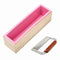 Wooden Loaf Soap Mould Silicone With Lid Making Baking Tool Cake Biscuit Cutter Baking Mold