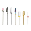 7Pcs/Set Tungsten Steel Drill Bits Files Nail Art Manicure Machine Pedicure Tools