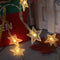 Battery Powered 3M Warm White Star Shaped Fairy String Light for Christmas Patio
