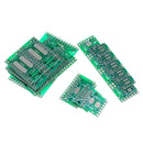 35Pcs 7 Values Each 5 PCB Board Kit SMD Turn To DIP SOP MSOP SSOP TSSOP SOT23
