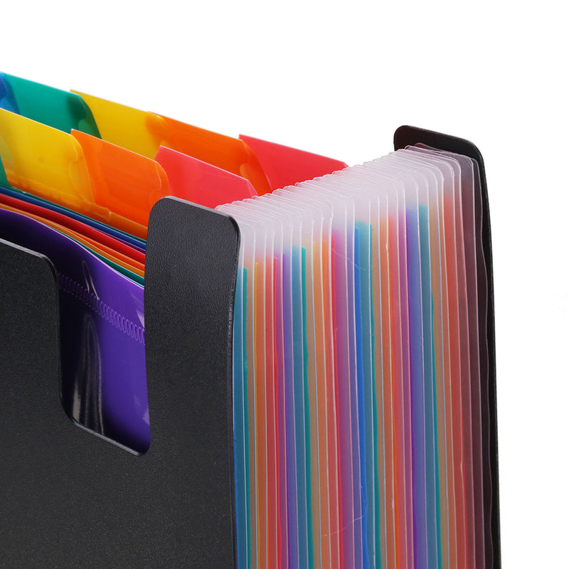 New 24 Pockets Expanding File Folder Portable Accordion File Folder A4 Expandable Business File Folder