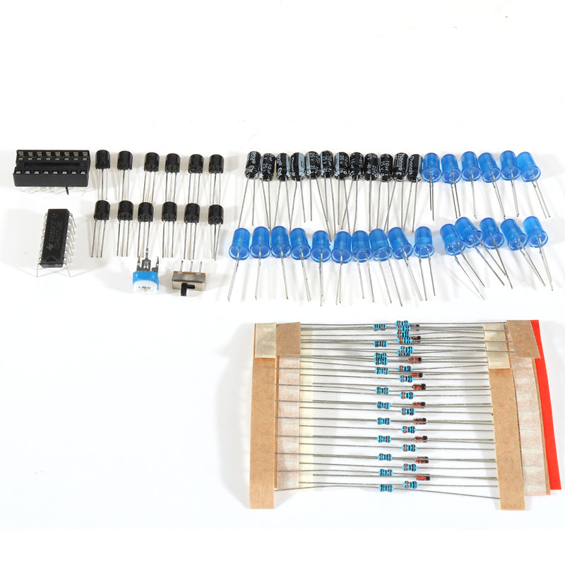 DIY Gradient LED Flash Light Production Kit Electronic 4017NE555 Soldering Training Parts