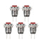 Red 5Pcs M3 Mini Momentary On/Off Lockless Micro Push Button SPST Switch
