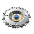 Drillpro 4 Inch Grinder Chain Disc 22 Tooth Wood Carving Disc For 100/115 Angle Grinder