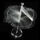 120Pcs False Nail Art Clear Tips Stick Practice Spiral Display Shelf