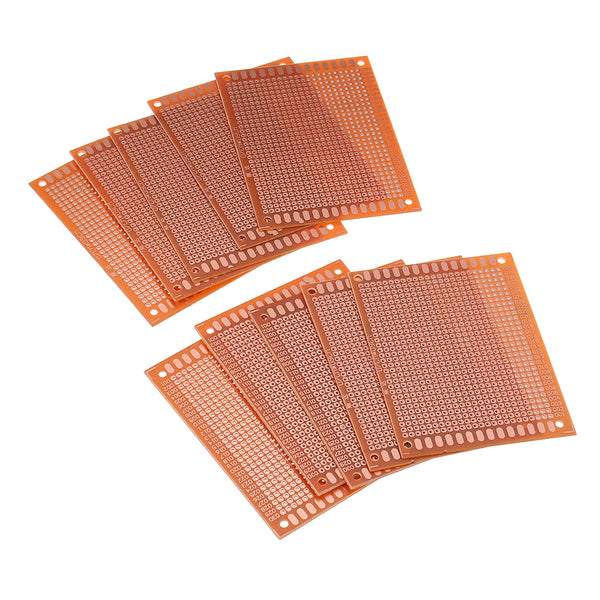 10pcs Universal PCB Board 7x9cm 2.54mm Hole Pitch DIY Prototype Paper Printed Circuit Board Panel Single Sided Board
