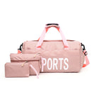 3PCS Waterproof Shoulder Bag Wet-dry Seperation Shoes Bag Fitness Yoga Handbag Luggage Bag