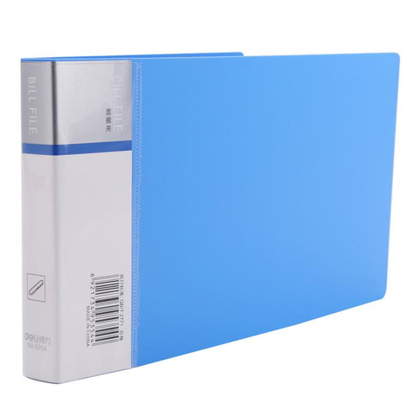 XIAOMI Ecosystem Deli 5354 1PCS Bill File Folder Financial Bill Collector A5 Paper Document Folder PP Material Small File Folder Office School Supplies