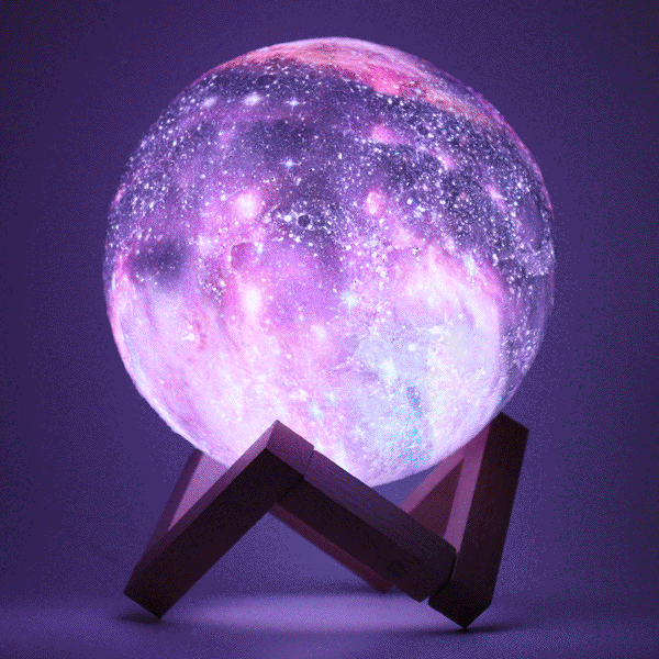3D Printing Moon Lamp Space LED Night Light Remote Control / Touch/ Pat Contorl Lamp USB Charge Valentine Gift