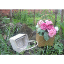Woven Seagrass Tote Organizer Handle Bag Garden Flower Handmade Plant Pot Plant Baskets Storage Box