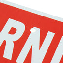 24 Hour Video Surveillance Warning Sign Sticker Security Video Spanish English Metal