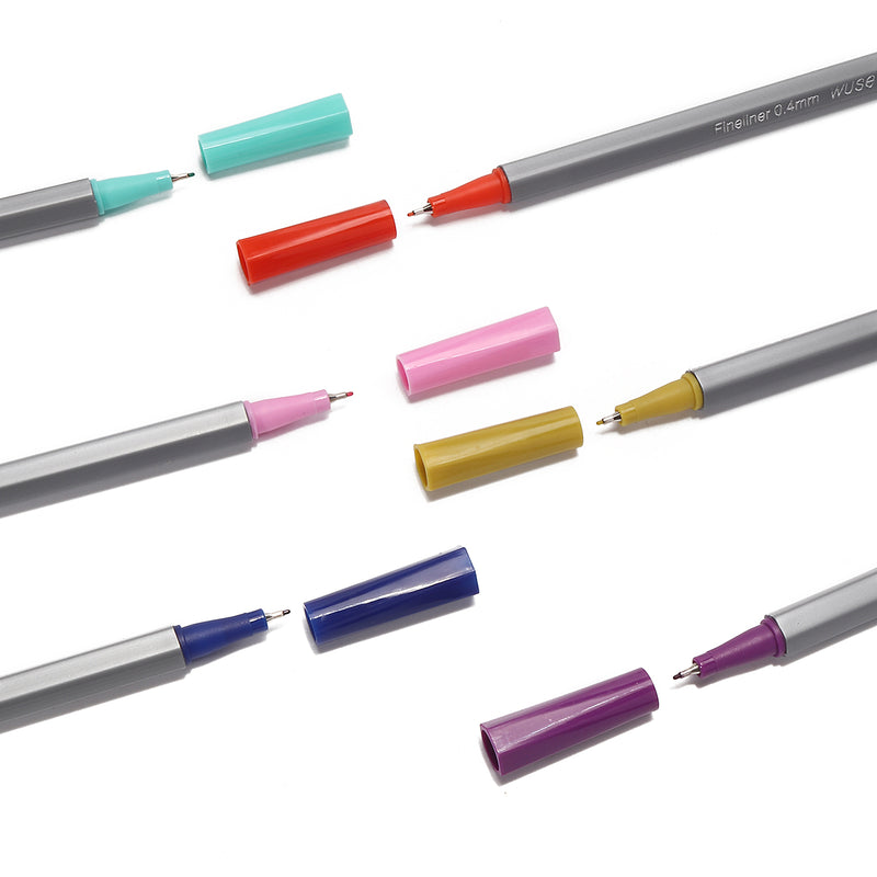 100 Color 0.4mm Fineliner Fineliners Set Art Painting Water Based Marker Pen