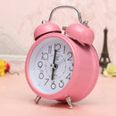 Classic Silent Double Bell Alarm Clock Concise Quartz Movement Bedside Night Light Home Decor