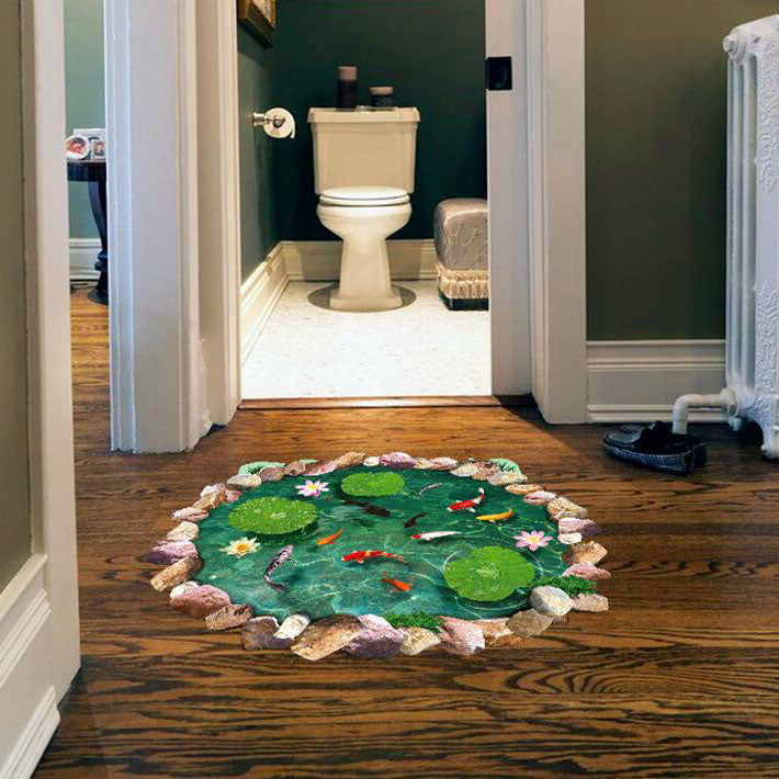 Miico 3D Creative PVC Wall Stickers Home Decor Mural Art Removable Pond Decor Sticker