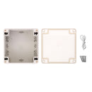 Plastic Waterproof Electronic Project Box Clear Enclosure Cover Electronic Project Case 120*120*90mm