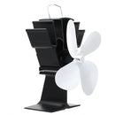 IPRee 4 Blades Fireplace Fan Thermal Heat Power Stove Fan Wood Burner Fan