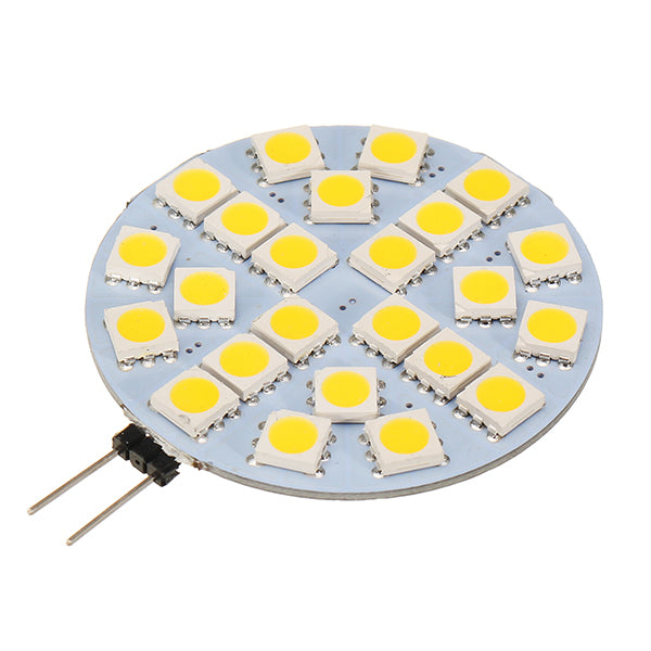 G4 3W Dimmable SMD5050 24LEDs Warm White Pure White Ligth Bulb DC12V