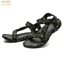 HEMU Men Sandals Breathable Non-slip Massage Outdoor Leisure Beach Sandals Slipper