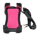3.5-7inch Mobile Phone Houlder Bracket 2.1A USB Charger Motorcycle Mount Charging Chip
