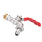TMOK 1/2'' Lever Brass Single Cold Tap Washing Machine Faucet Adapter w/ Nozzle Male Thread for Garden Irrigation