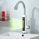 3300W Electric Hot Water Heater Faucet LED Ambient Light Temperature Display Instant Hot Water Heating Tap