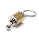 5 Colors Auto Car Tuning Part Chrome Finish Gear Box Shifter Key Chain Fob Ring Turbine Nos Keychain