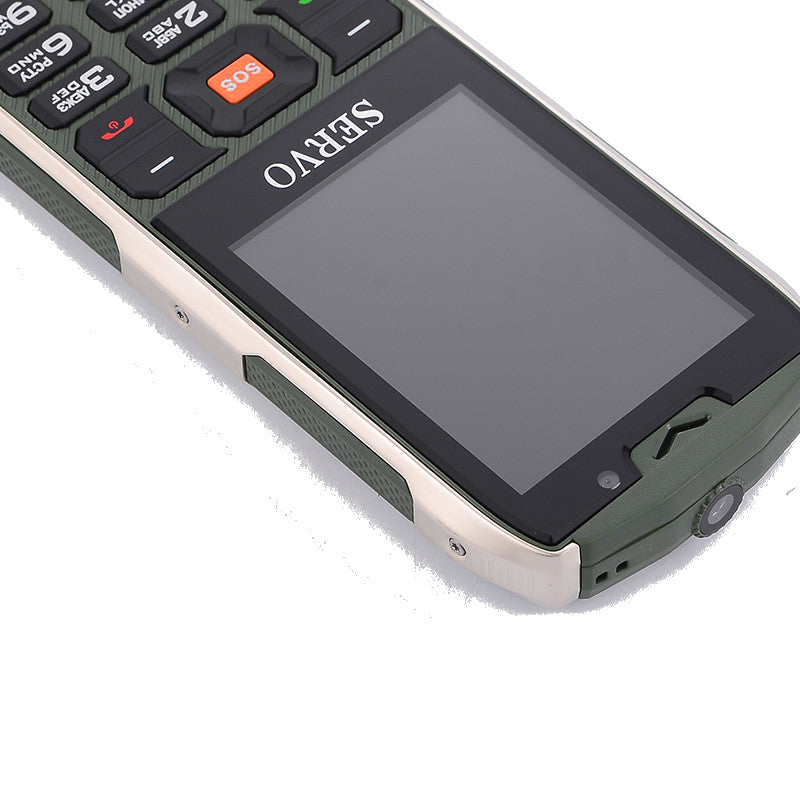 Servo H8 3000mAh 2.8-inch HD Large Screen 4 SIM Cards Power Bank Outdooors Mobile Phone