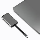 YC207 USB 3.0 HDMI  6 in 1 Type-C USB Hub PD Card Reader Adapter for Laptop