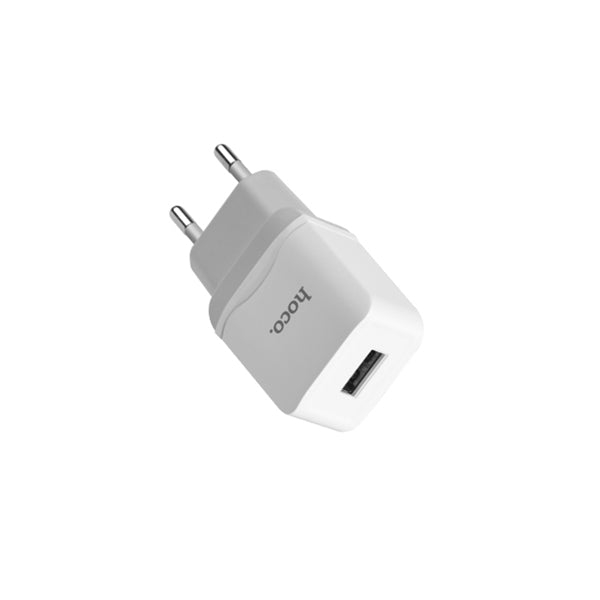Hoco C22A 2.4A EU Plug Single Port Fast Charging Travel Wall Charger For iphone X 8/8Plus Samsung S8