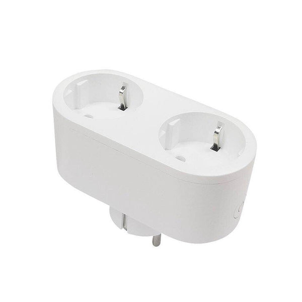 Smart WiFi Socket Voice Remote Control Timing Electric Plug Socket  2 European Socket Compatible with Amazon Alexa  IFTT Google Home Assistance