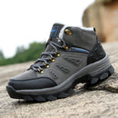 High-top Thicken Winter Warm Cotten Men Shoes Anti-ski Anti-puncture Plus Velvet Outdoor Hiking Shoes