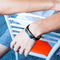 Titanium Steel Men's Feather Multi-layer Stainless Steel Braided Leather Bracelet