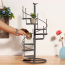 Modern Decorations Iron Plant Rack Stand Plants Succulent Shelf  Stair Shape Desktop Garden Flower Stand