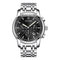 DOM 75PE Fashion Men Watch Chronograph Luminous Date Display Stainless Steel Strap Quartz Watch