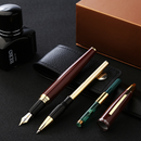 Hero 7088 Luxurious Business Fountain Pen Set 0.5mm Fine Nib Metal Writing Signing Pen Office School Stationery Supplies Gifts for Friends Families